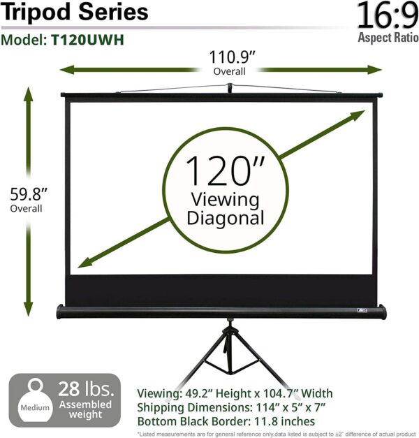 Dòng Tripod Màn Chiếu di động (có chân đế) Ba hân 120-inch [ SALE 50% HÀNG TRƯNG BÀY ] SALE LỚN!